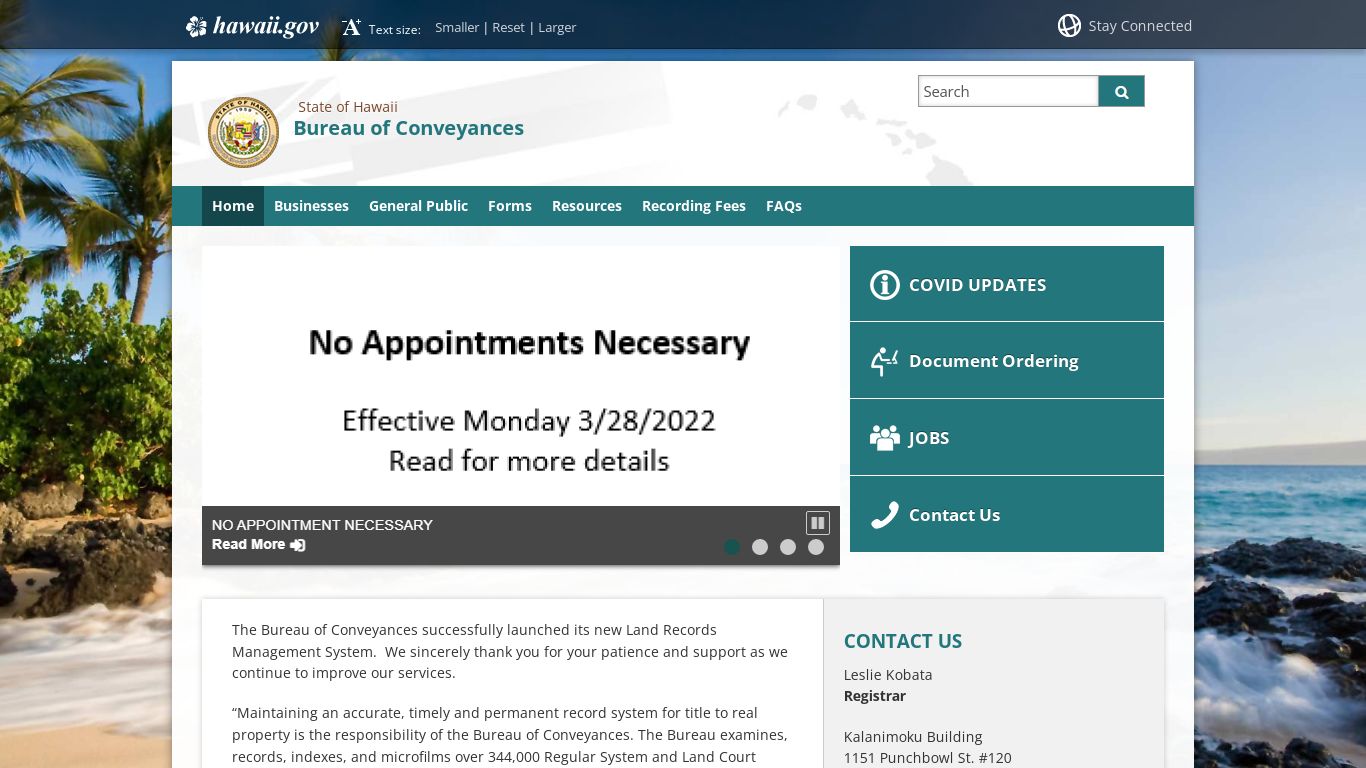Bureau of Conveyances